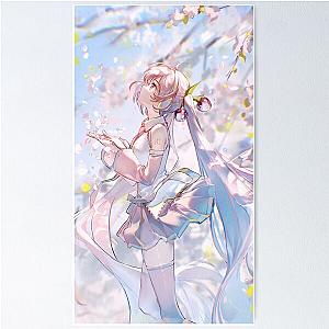 Hatsune Miku in White Poster