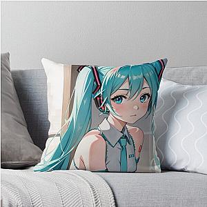 Cute Hatsune Miku Throw Pillow