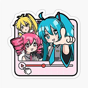 Triple Baka Kasane Teto Akita Neru Hatsune Miku VOCALOID Playlist Song Sticker