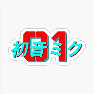 Hatsune Miku with Japanese Text Sticker