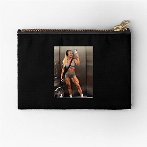 Bodybuilder Icon Hattie Boydle Zipper Pouches
