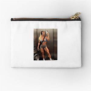 Bodybuilder Icon Hattie Boydle Zipper Pouches