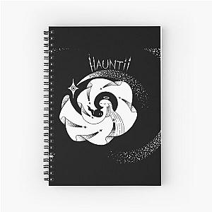 Hauntii Black and White Spiral Notebook