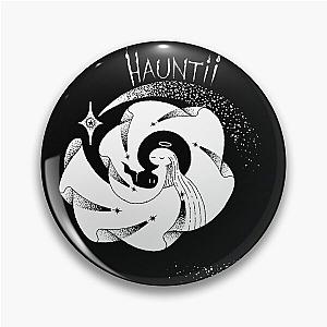 Hauntii Black and White Pin