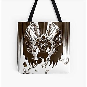 Hawkman in Sepia All Over Print Tote Bag