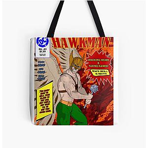 Hawkman Fantasy Comic Cover All Over Print Tote Bag