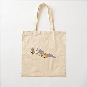 Hawkman & Hawkgirl Minimalistic Style Cotton Tote Bag