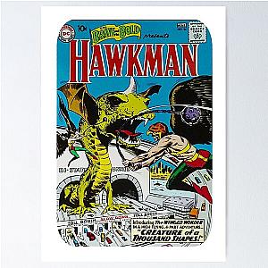 Brave and bold Hawkman comic cover Poster