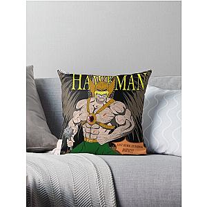 Hawkman Retro Cover Throw Pillow