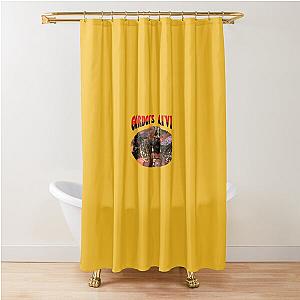 Flash Gordon: Hawkman Cat (Gordon's Alive!) (Dark Text) Shower Curtain