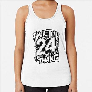 Hawk Tuah 2024: Spit on That Thang .  Vintage Parody Tee Racerback Tank Top