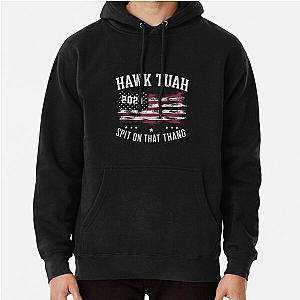 Hawk Tuah 2024: Spit on That Thang .  Vintage Parody Tee Pullover Hoodie