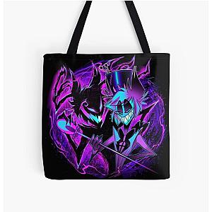 Alastor and His Shadow - Hazbin Hotel  All Over Print Tote Bag