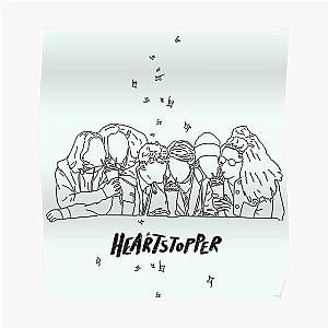 heartstopper gang lineart Poster RB2707