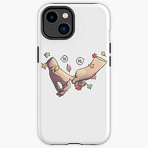 Heartstopper hands with leaves and speechbubble "Hi" iPhone Tough Case RB2707