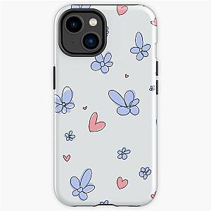 Heartstopper flowers and hearts mix (blue) iPhone Tough Case RB2707