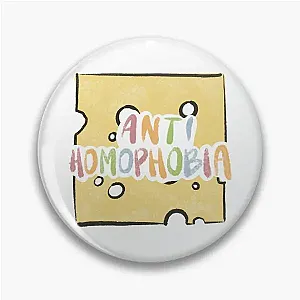 Heartstopper Anti Homophobia Cheese Soft Button Pin