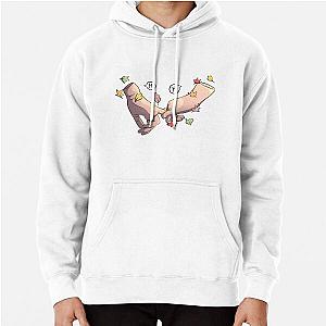 Heartstopper hands with leaves and speechbubble "Hi" Pullover Hoodie RB2707