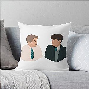 Heartstopper Nick Nelson and Charlie Spring in class design Throw Pillow RB2707