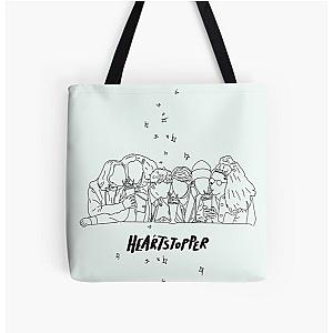 heartstopper gang lineart All Over Print Tote Bag RB2707