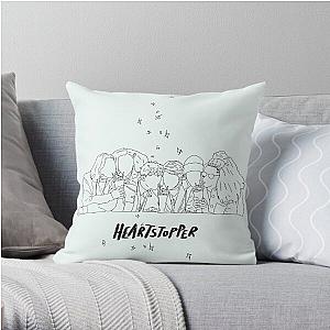 heartstopper gang lineart Throw Pillow RB2707