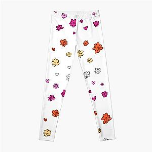 Heartstopper flowers lesbian flag Leggings RB2707