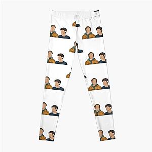 Heartstopper Nick Nelson and Charlie Spring cartoon art Leggings RB2707