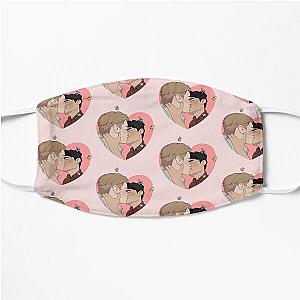 Charlie and Nick Kissing  | Heartstopper Flat Mask RB2707