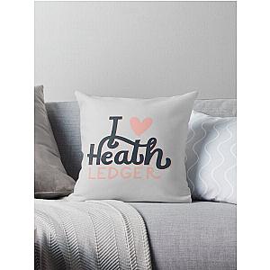 I Love Heath Ledger Throw Pillow