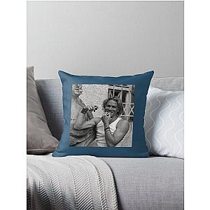 Heath Ledger Smiling Throw Pillow