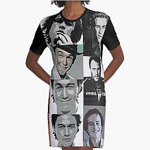 young Heath Ledger Graphic T-Shirt Dress