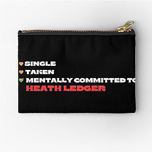 Mentally Committed To Heath Ledger Zipper Pouch