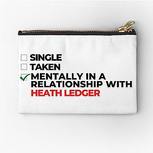 Mentally In A Relationship With Heath Ledger Zipper Pouch