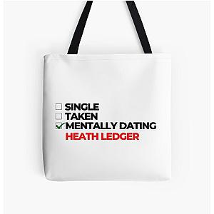 Mentally Dating Heath Ledger All Over Print Tote Bag