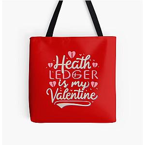 Heath Ledger Is My Valentine All Over Print Tote Bag