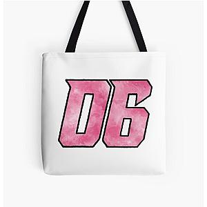 Helio Castroneves Watercolor All Over Print Tote Bag