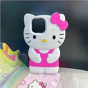 3D Stereoscopic Hello Kitty Phone Case for iPhone