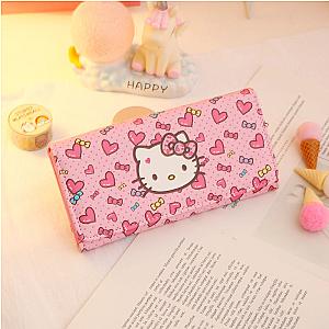 New Pu Leather Hello Kitty Women Coin Purses Wallet