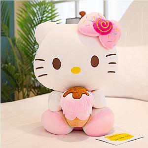 30cm New Kawaii Hello Kitty Plush Toy with Ice Cream