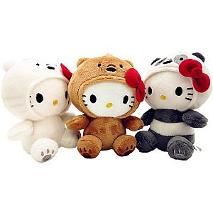 12cm Hello Kitty Panda Doll Keychain