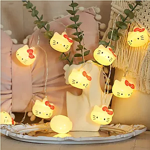 Hello Kitty Led String Cute Sanrio Anime Figure USB Strip Lights