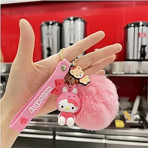 Hello Kitty Cute Cartoon Bunny Cosplay Keychain