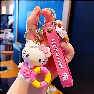 Sanrio Hello Kitty Beach Cartoon Doll Keychain