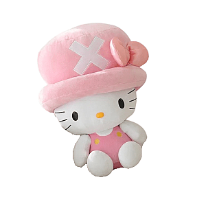 45cm Pink Hello Kitty Chopper Cosplay Cartoon Stuffed Animal Plush