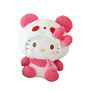 20-55cm White Hello Kitty Bear Cosplay Sitting Doll Plush