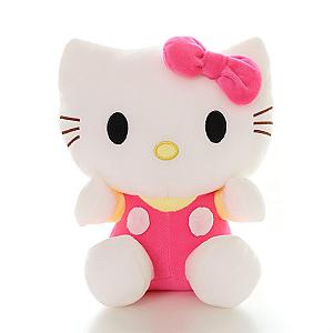 20cm White Hello Kitty Pink Red Blue Clothes Sitting Doll Plush