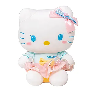 20-30cm White Hello Kitty Sanrio Cat Cupid Love Stuffed Animal Plush