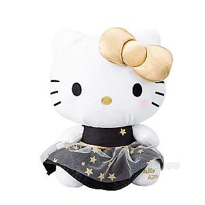 23cm Black White Hello Kitty Sitting Doll Plush