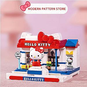 Hello Kitty Toy Kitty Bus Car Building Block