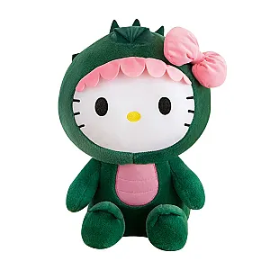 35-50cm Dinosaur Hello Kitty Cartoon Doll Stuffed Animal Plush